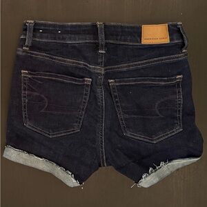 American Eagle Denim Dark Wash Shorts Next Level Stretch - Size 0
